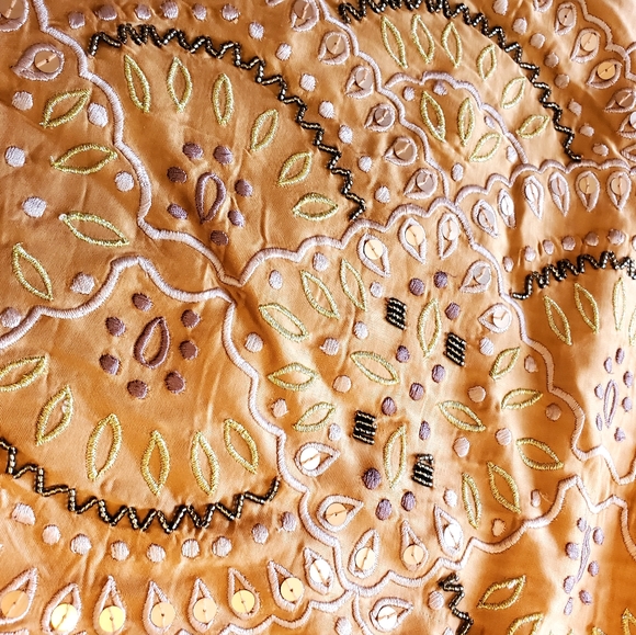 Free People Leopard & Sequin Satin Wicked Games Reversible Bomber Sherpa Jacket - Picture 5 of 9